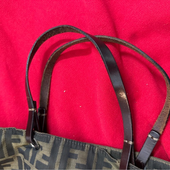 Designer Patterned Tote Bag - Black and Brown - Picture 16 of 16